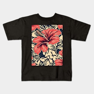 Hibiscus Polynesian Style Kids T-Shirt